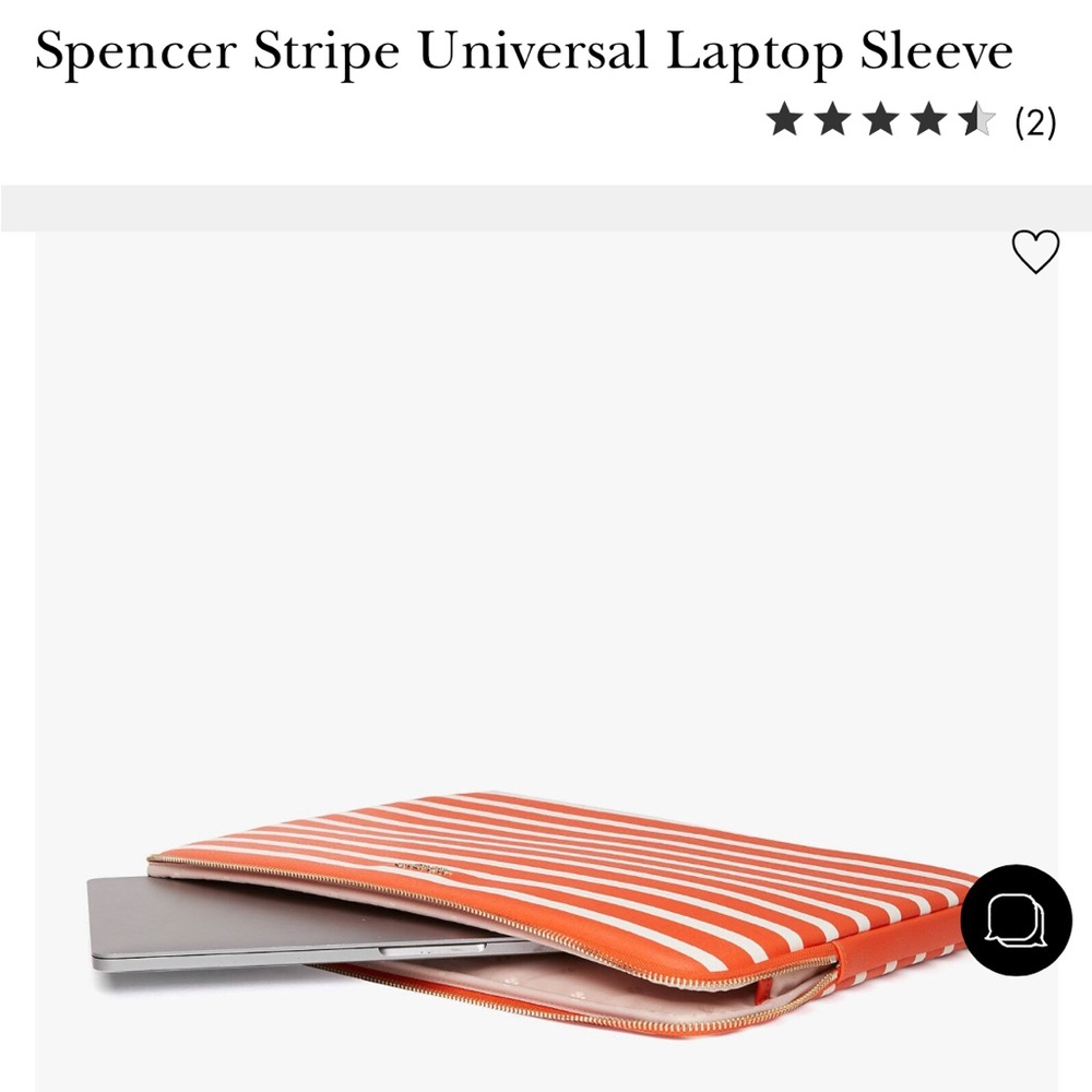 Kate Spade Striped Laptop Case